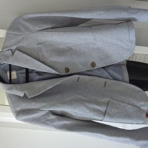 Gap size 4 light blue striped academy blazer